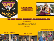 Tablet Screenshot of giantssupporters.co.uk